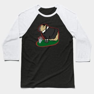 Capy-Scare-A: Wednesday Baseball T-Shirt